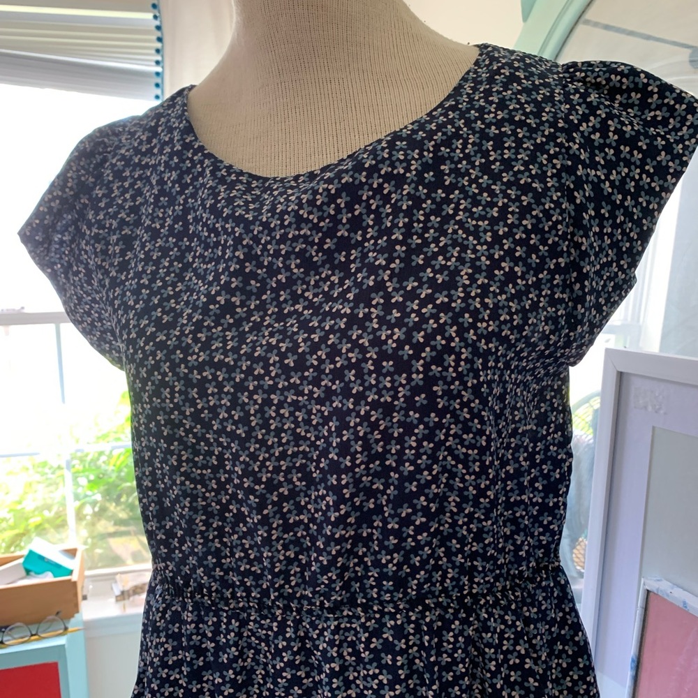 5/$25 Zara Basics Floral blue dress with pockets - Picture 8 of 13